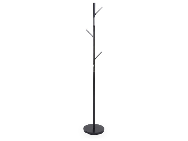 Kleiderständer in schwarz/silber aus Metall