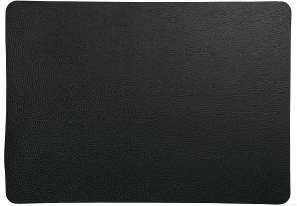 Tischset rough black in schwarz aus PVC