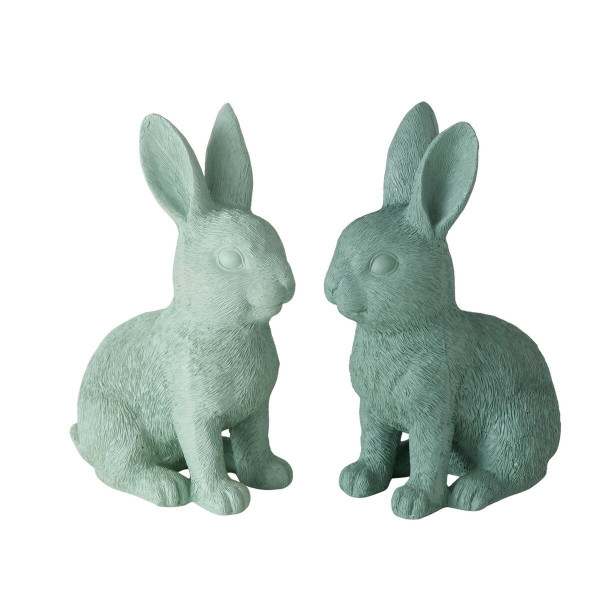 Hase GRAHAM in grün aus Kunstharz