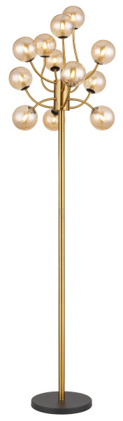 Stehleuchte RIHA in goldfarben aus Metall