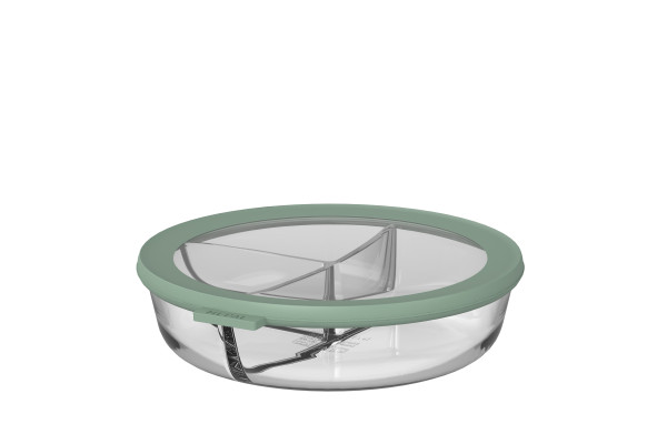 Vorratsdose CIRQULA in grün aus Glas