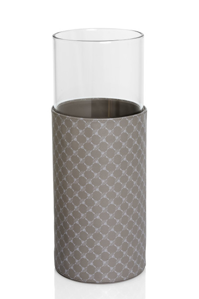 Vase L JOOP! CORNFLOWER in grau/weiß aus Kunstleder