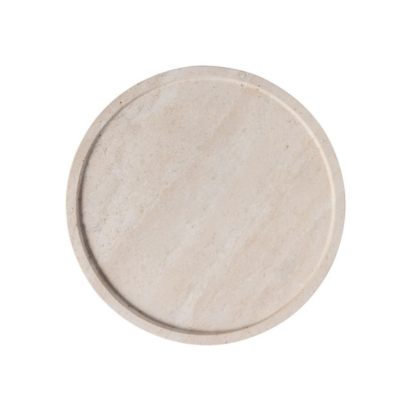 Serviertelller Manufacture in beige aus Steingut