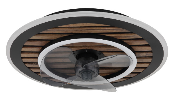 Deckenventilator TREVINO in schwarz aus Metall