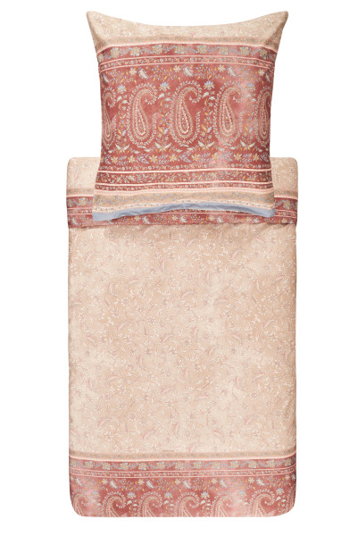 Bettwäsche COMO Mako-Satin in rose aus Baumwolle