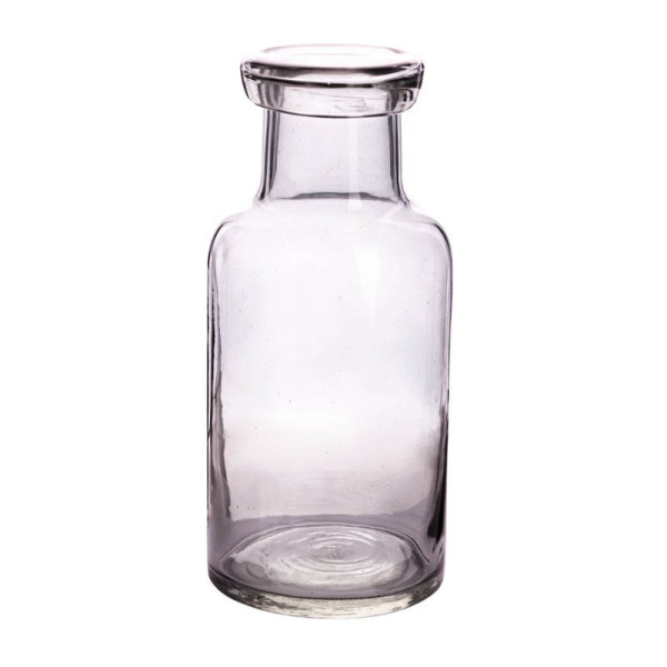 Vase EDGE BOTTLE in grau aus Glas