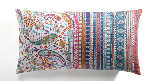 Kissenhülle BURANO Satin in rosa aus Baumwolle