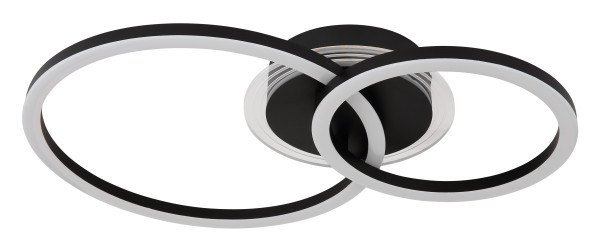 Deckenleuchte LORETTA in schwarz aus Metall