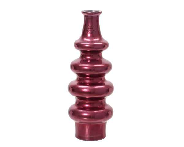 Vase in pink aus Glas