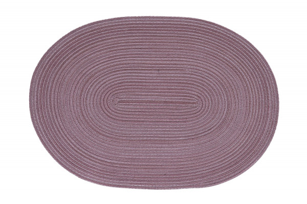 Tischset SAMBA oval in mauve aus Polyester
