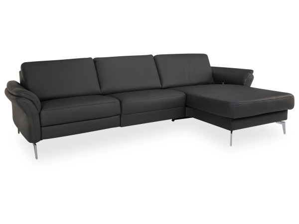 Polsterecke SYSTEMPOLSTER PURITY in anthrazit aus Leder