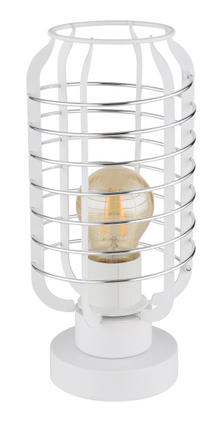 Tischleuchte NESA in weiß aus Metall