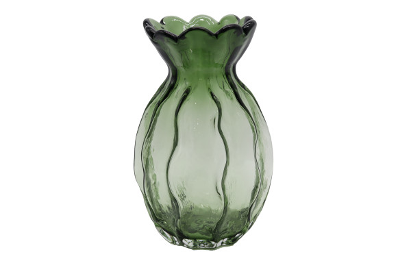 Vase HARVEY in grün aus Glas