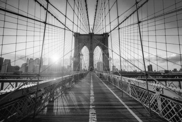 Akustikbild BROOKLYN BRIDGE aus Materialmix