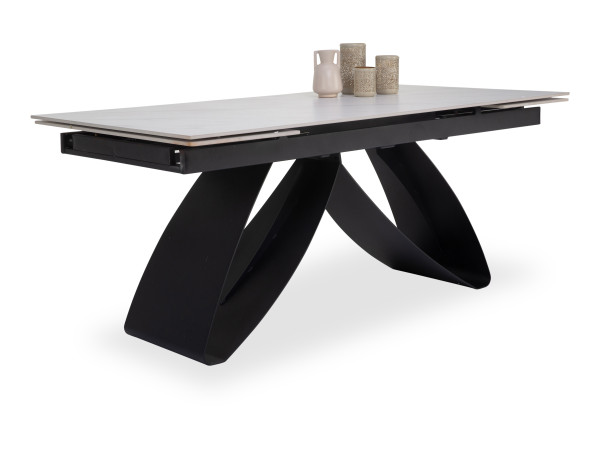 Esstisch HARPER SETANA in weiß aus Marmor