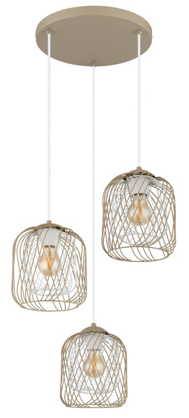 Hängeleuchte DICHTI in sand aus Metall