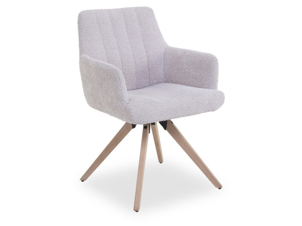 Polsterstuhl KERSTIN in light grey