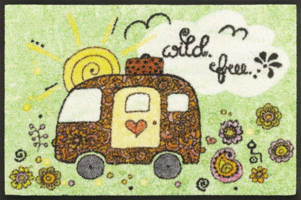 Fußmatte CAMPER in mehrfarbig aus Polyamid