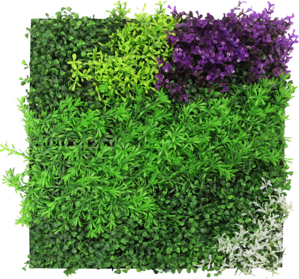 Wandpaneel MODULAR WALL in violett aus Materialmix