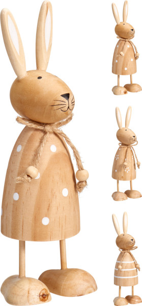 Hase in natur aus Holz