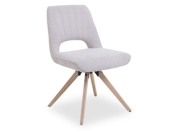 Polsterstuhl KLEMENZ in light grey