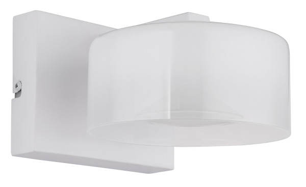 Wandleuchte BELINDA in weiß aus Metall