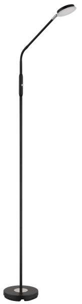 Stehleuchte SILVIO in schwarz aus Metall