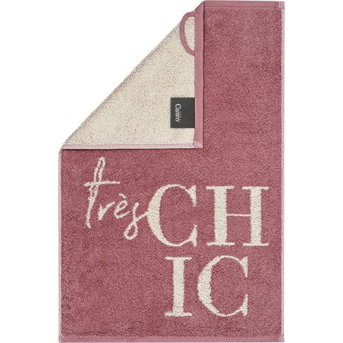 Gästetuch très chic in Altrosa