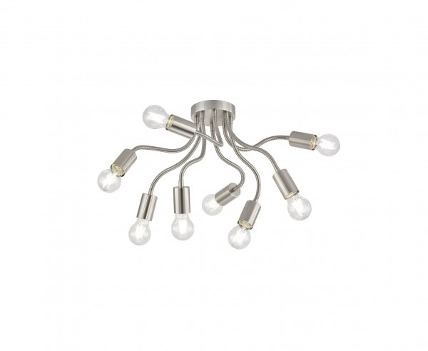 Wand-/Deckenspot BREE in Nickel aus Metall