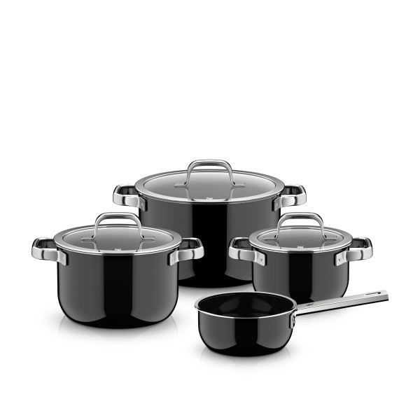 Kochtopf-Set WMF FUSIONTEC in schwarz aus Metall