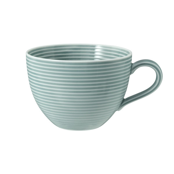 Kombiobertasse BEAT in blau aus Porzellan