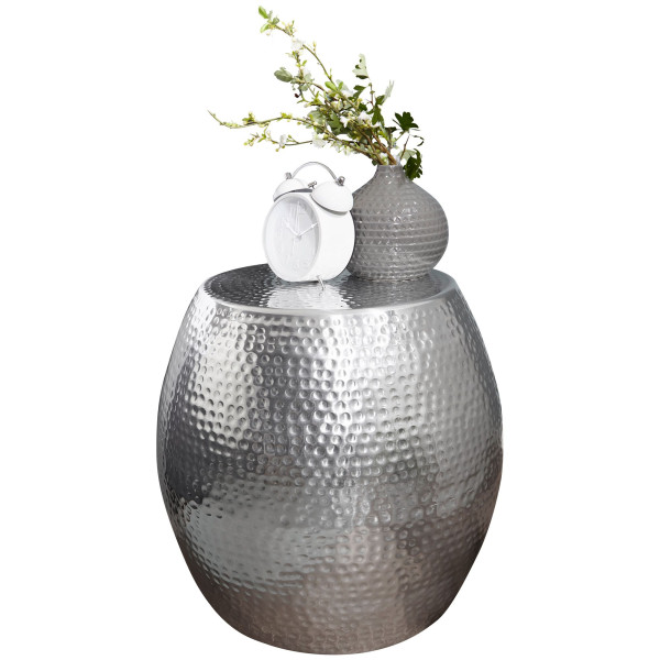 Beistelltisch in  Silber aus Aluminium
