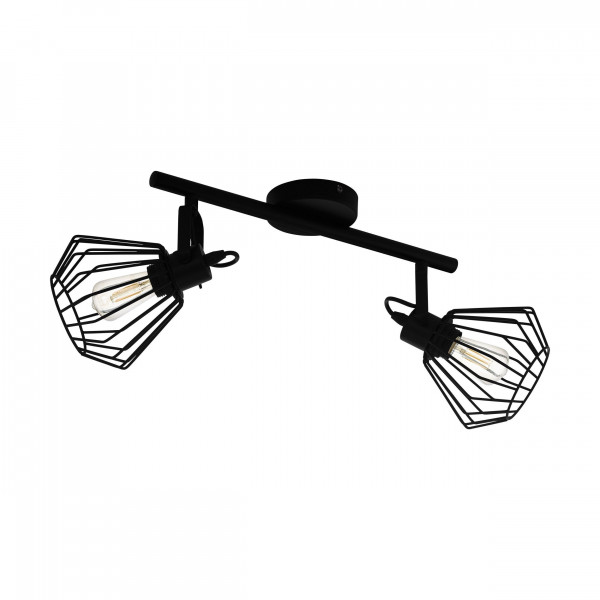 Wand-/Deckenspot TABILLANO in schwarz aus Metall