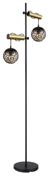 Stehleuchte FITZ in schwarz aus Metall