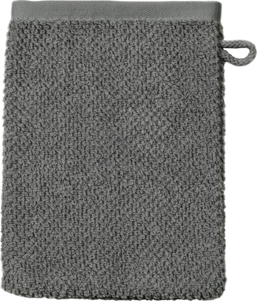 Waschhandschuh SELECTION in Schiefer aus Baumwolle