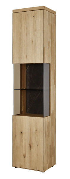 Vitrine witlake TIRANO in Wildeiche aus Massivholz