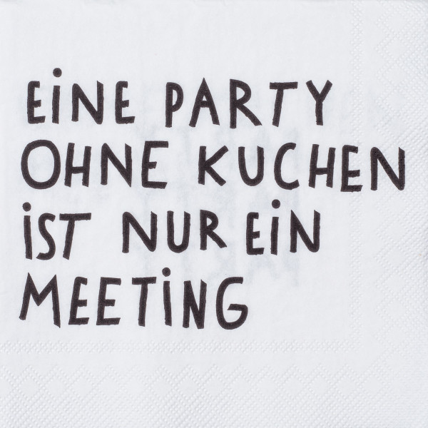 Servietten EINE PARTY OHNE in mehrfarbig aus Papier