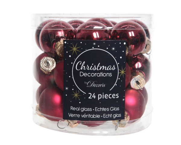 Weihnachtskugel-Box OCHSENBLUT in Ochsenblut aus Glas