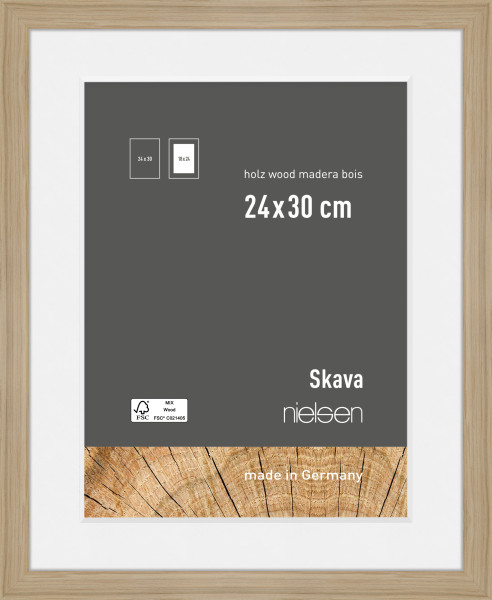Bilderrahmen SKAVA in braun aus Holz