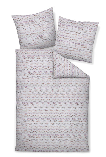 Bettwäsche TANGO Seersucker in beere aus Baumwolle