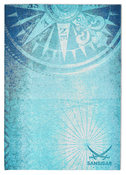 Teppich SANSIBAR KEITUM in blau aus Mischgewebe