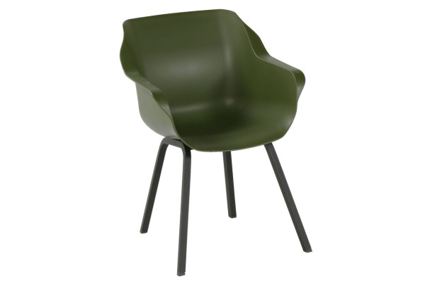 Gartenstuhl SOPHIE in grün aus Kunststoff