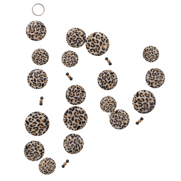 Capiz-Girlande LEONY in mehrfarbig aus Materialmix