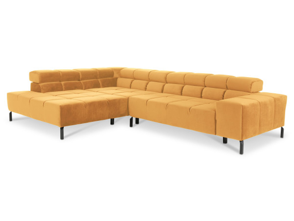 Polsterecke CATELYN in gold aus Stoff