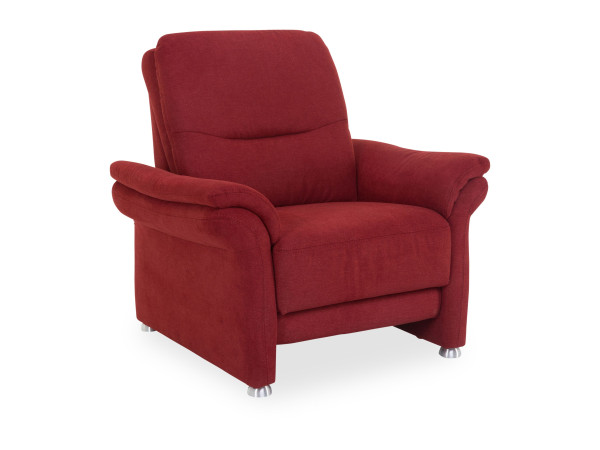 Sessel MONDO RECITA in bordeaux aus Stoff