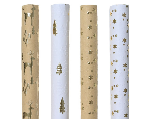 Geschenkpapier Rolle in mehrfarbig aus Papier