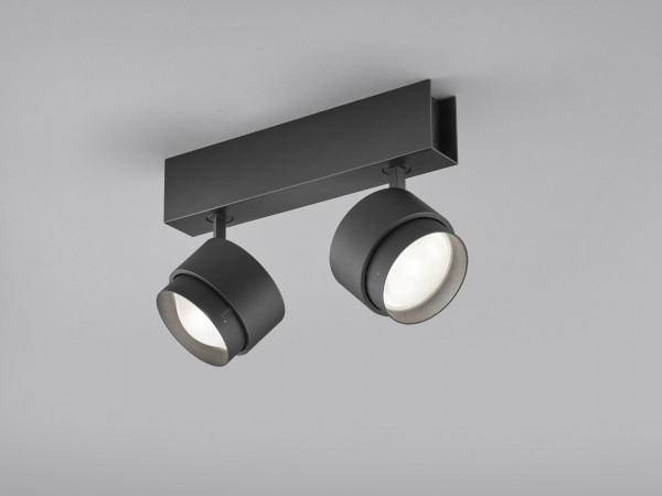 Deckenleuchte PONT in schwarz aus Aluminium