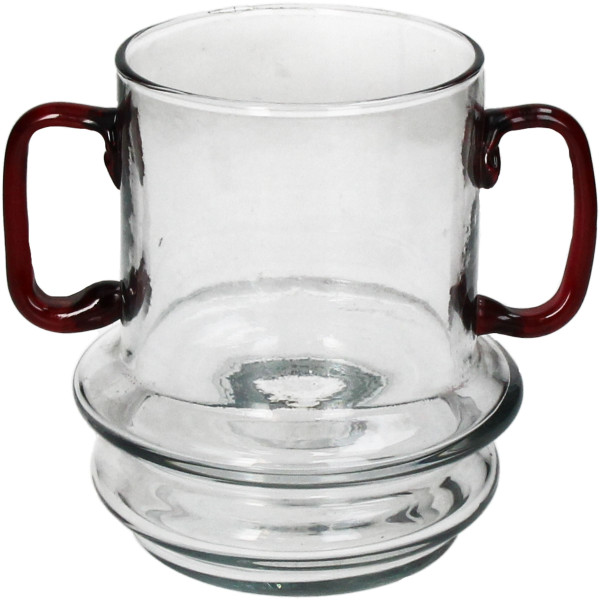 Vase in klar aus Glas