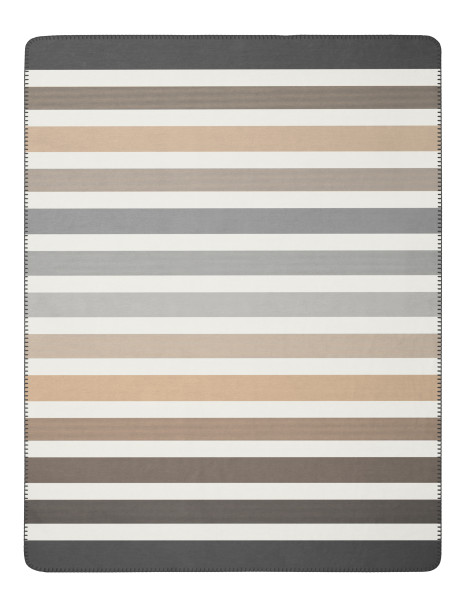 Wohndecke HORIZON NATURE in beige aus Mischgewebe