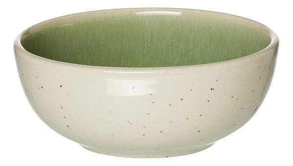 Dipschale SKOG in grün aus Steingut